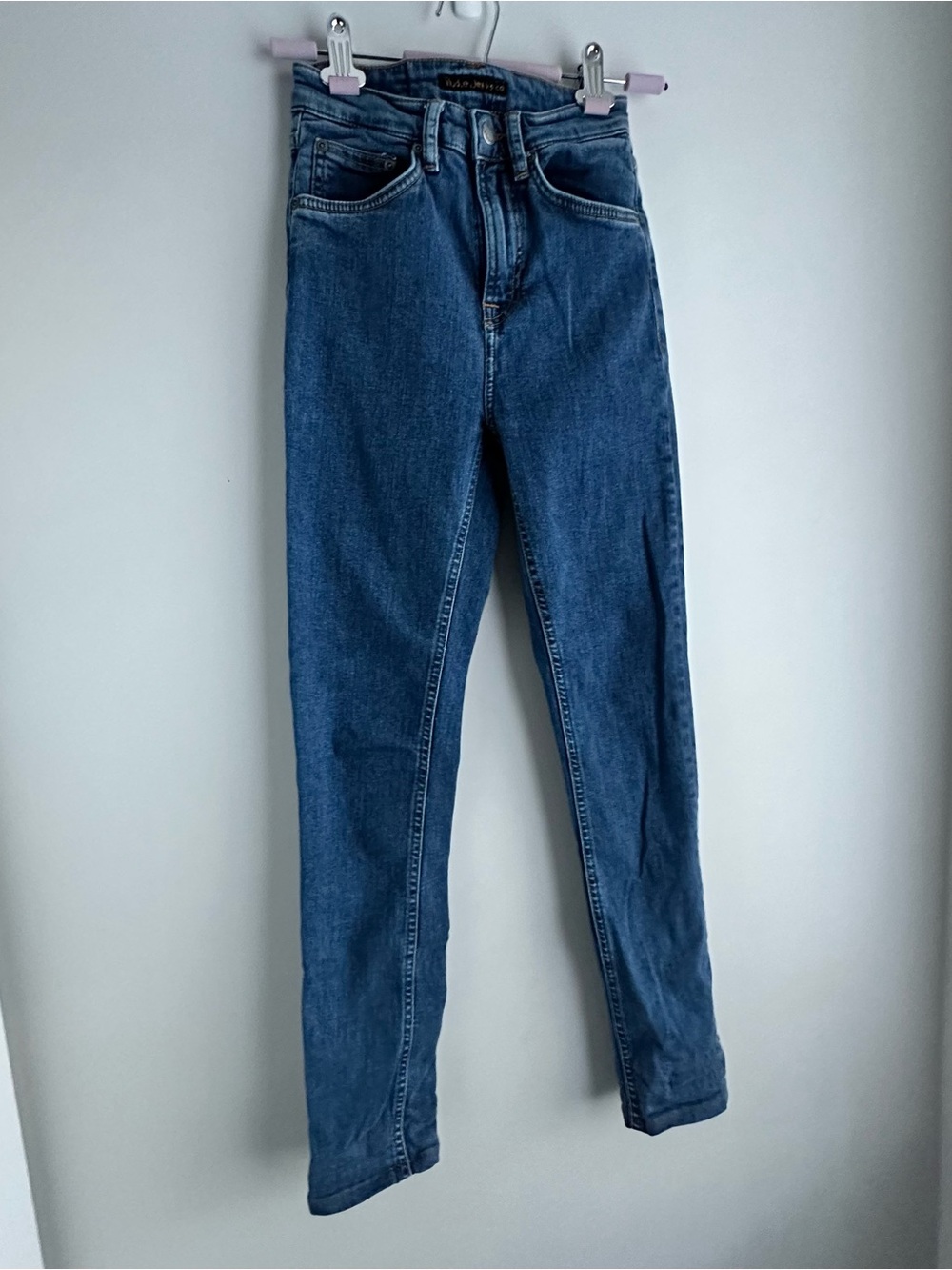 Nudie Jeans Hightop Tilde Blue Sun -Skinny High-Rise W24 L34